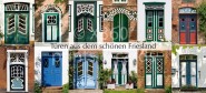 XL-Postkarte friesische Türen 