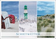 Postkarte Schietwetter 