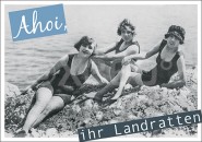 Postkarte Ahoi, ihr Landratten 