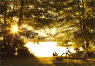 Postkarte Stimmung am See 