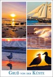 Postkarte Gruß von der Küste 