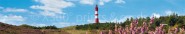Panoramapostkarte Amrum Leuchtturm 