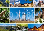 Postkarte Grüße aus dem Harz 