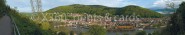 Panoramapostkarte Heidelberg Philosophenweg 