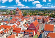 Postkarte Greifswald Überblick 