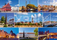 Postkarte Universitäts- und Hansestadt Greifswald 