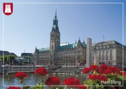 Postkarte Hamburger Rathaus 