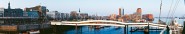 Panoramapostkarte Überseebrücke 