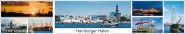 Panoramapostkarte Hamburger Hafen 