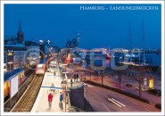 Postkarte Hamburg Landungsbrücken 