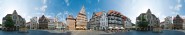 Panoramapostkarte Hildesheim Marktplatz 
