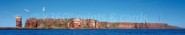 Panoramapostkarte Helgoland 