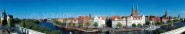 Panoramapostkarte Lübeck Innenstadtpanorama 