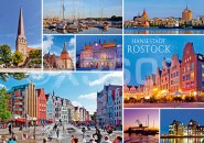 Postkarte Hansestadt Rostock 