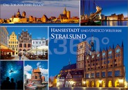 Postkarte Hansestadt Stralsund 