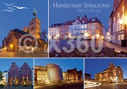 Postkarte Hansestadt Stralsund Unesco Welterbe 