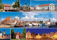 Postkarte Wismar Mischkarte 