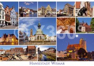 Postkarte Wismar Mischkarte 