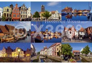 Postkarte Wismar Mischkarte 