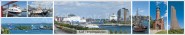 Panoramapostkarte Kiel Impressionen 