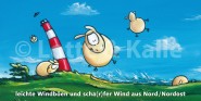 XL-Postkarte Lotte & Kalle scha(r)fer Wind 