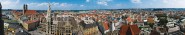 Panoramapostkarte München Stadtpanorama 