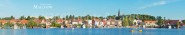 Panoramapostkarte Inselstadt Malchow 