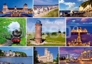 Postkarte Insel Rügen Mischkarte 