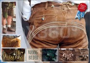 Postkarte Mannsbilder Lederhosen 