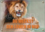 Postkarte Du weckst den Löwen in mir 