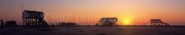 Panoramapostkarte St.Peter Ording Abend 