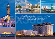 Postkarte Grüße aus dem Seebad Warnemünde 