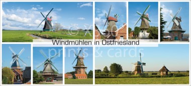 XL-Postkarte Windmühlen NI 