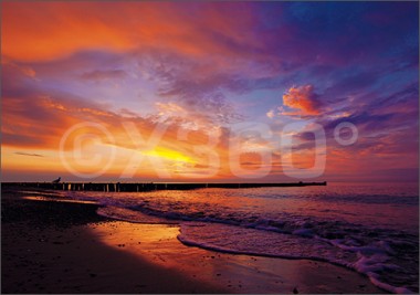 Postkarte Sonnenuntergang 