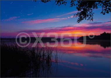 Postkarte Abendrot 