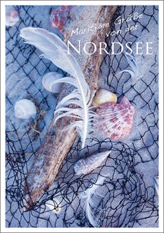 Postkarte Maritime Grüße von der Nordsee 
