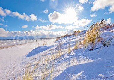 Postkarte Winterdüne 