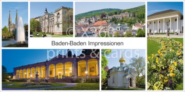 XL-Postkarte Baden-Baden Impressionen 