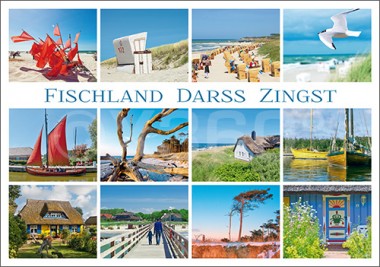 Postkarte Fischland - Darß - Zingst 