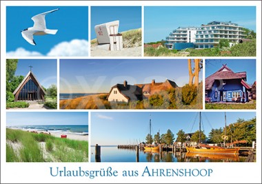 Postkarte Urlaubsgrüße aus Ahrenshoop 