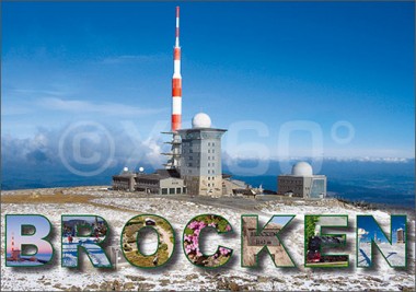 Postkarte Brocken Winter 