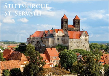 Postkarte Quedlinburg Stiftskirche 