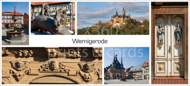 XL-Postkarte Wernigerode Impressionen 