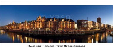 XL-Postkarte beleuchtete Speichersatdt 