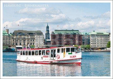 Postkarte Hamburg Binnenalster 