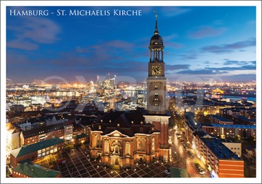 Postkarte St. Michaelis Kirche 