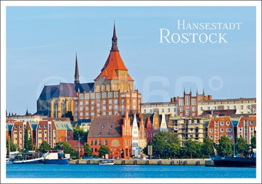 Postkarte Hansestadt Rostock 