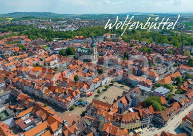 Kühlschrankmagnet Wolfenbüttel Luftbild 