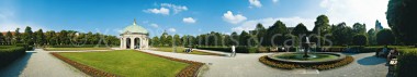 Panoramapostkarte München Hofgarten 