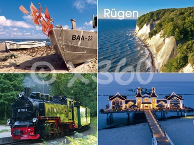 Metallmagnet Rügen 